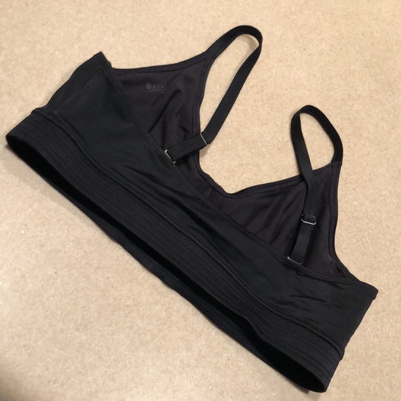 Athleta Stitched Band Black Bikini Top, size 38 B/C - Picture 7 of 15